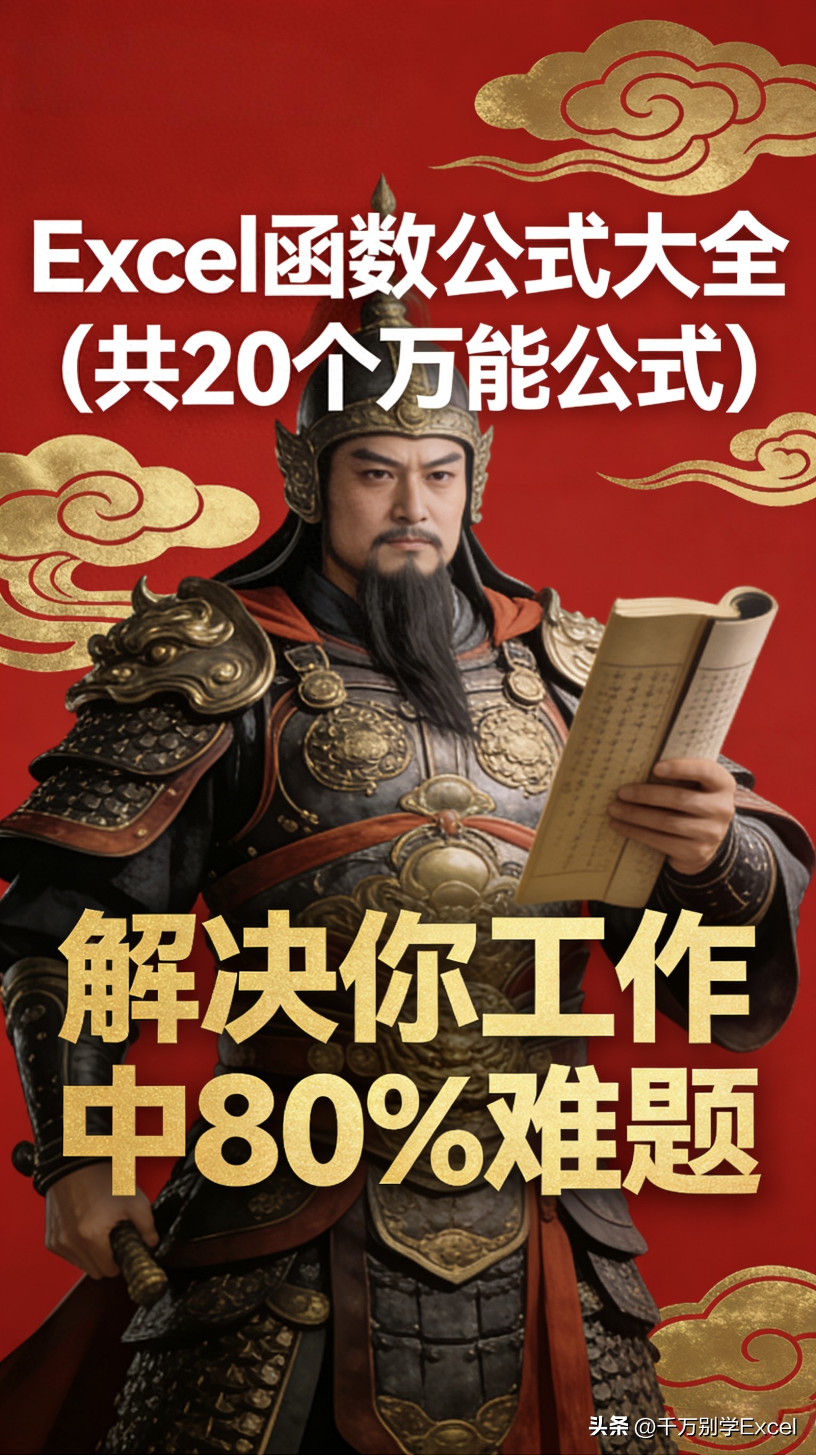 职场效率神器！20 个 Excel 万能公式合集，解决 80% 数据处理痛点