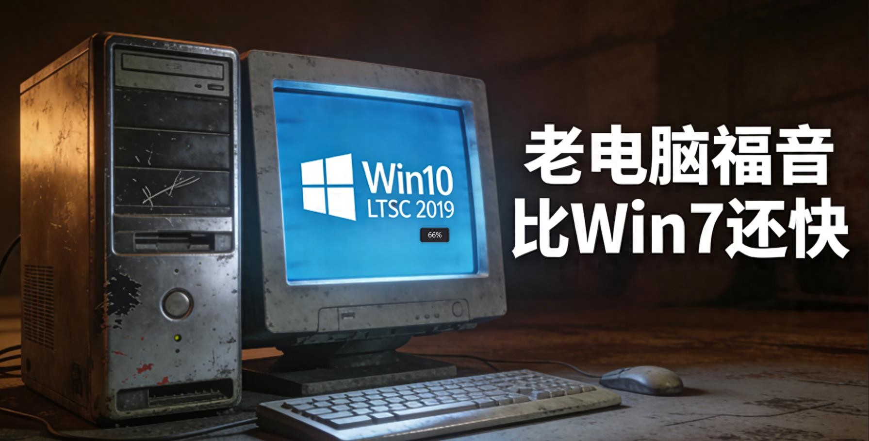 老电脑系统升级首选：Win10 LTSC 2019实测，流畅度超越Win7