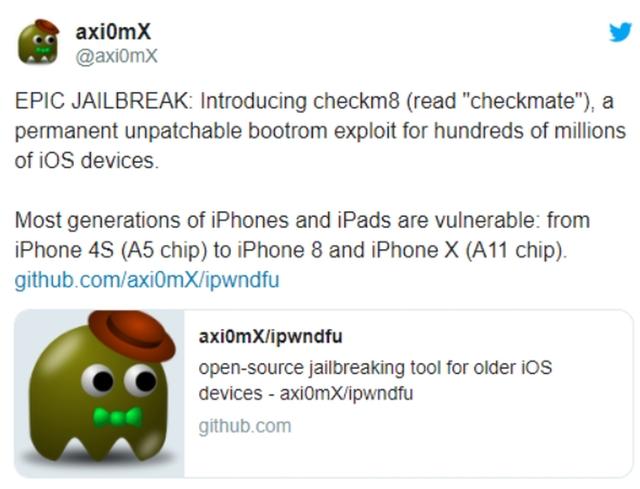 iOS设备现bootrom漏洞：数亿台iPhone或面临永久越狱威胁？