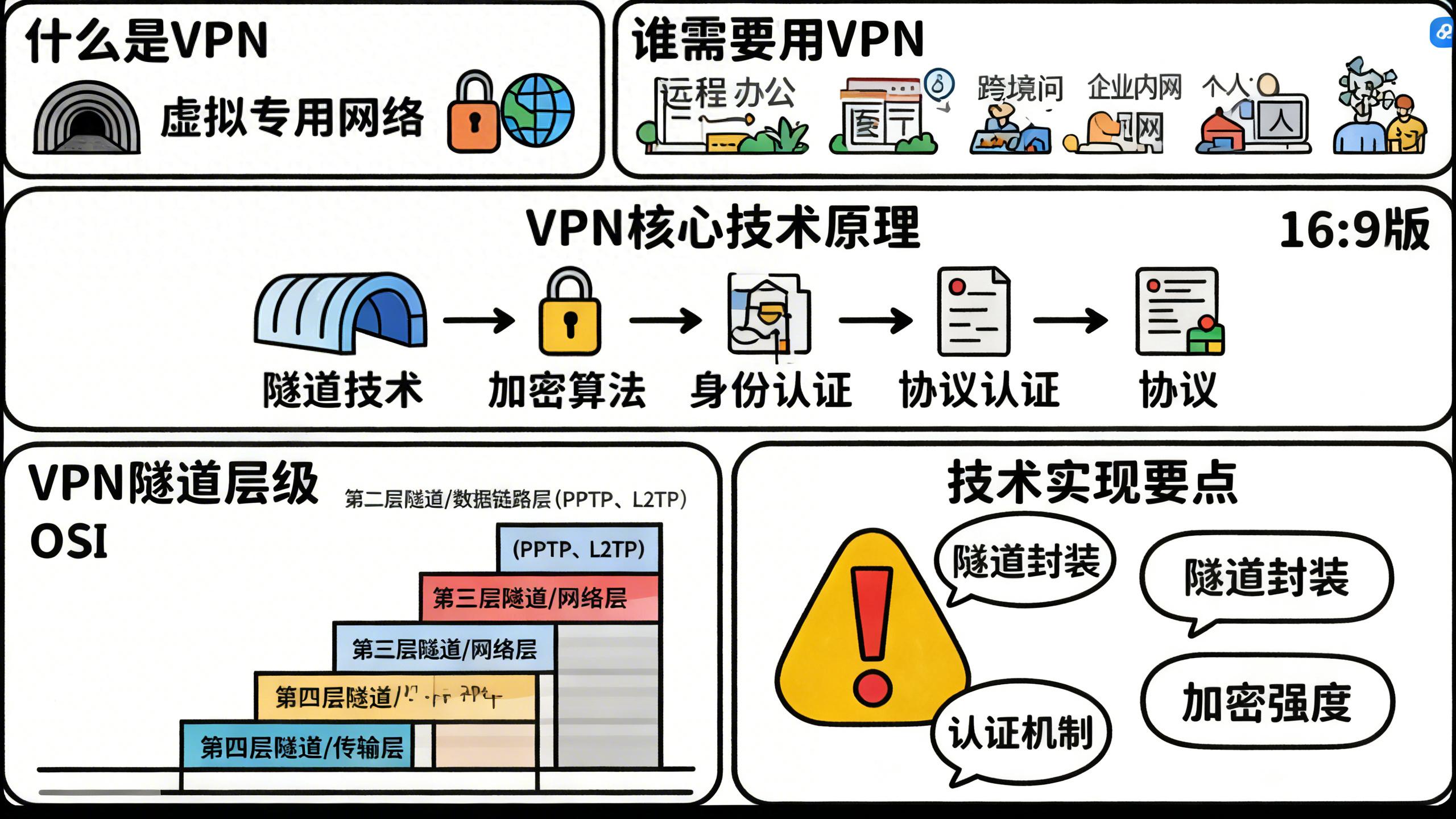 VPN技术详解：原理、分类与合法使用指南