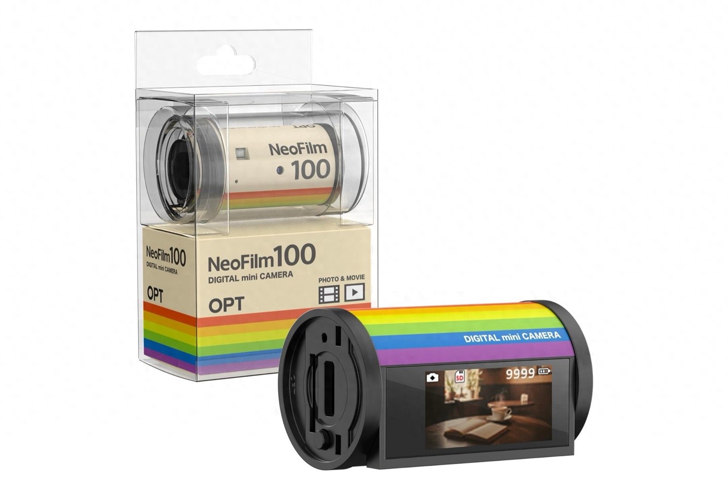 外观酷似胶卷的小相机 OPT100 NeoFilm 上架，售价约268元